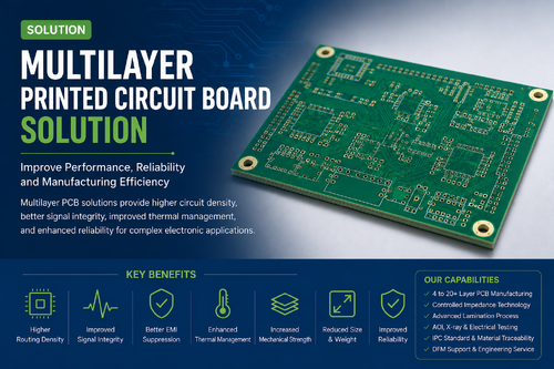 Latest company Solutions about Multilayer Printed Circuit Board Solution: How to Improve Performance, Reliability, and Manufacturing Efficiency