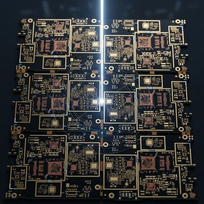 8 Layer 2nd Order HDI PCB 25um Registration Control OSP Black Solder Mask Board